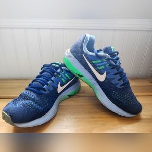 Blue and Green Nike Zoom Women's Sneakers